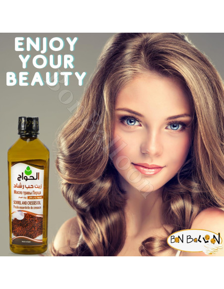 Aceite de Semillas de Berro 100% Puro Al Hawaj 500 ml