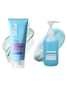 Exfoliante Facial Bliss Micro Magic 2-en-1 + Limpiador Espumoso