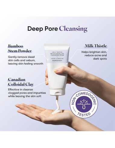 Limpiador Facial Espumoso RAWQUEST 150 ml - Exfoliante Diario