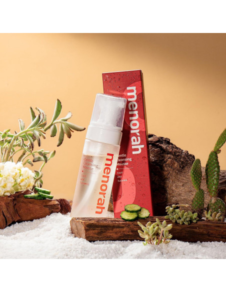 Mousse Limpiadora Suave Menorah - Cactus y Pepino 248g