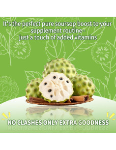 Gomitas de Graviola Soursop OALSE 60 Unidades Sin Azúcar 2