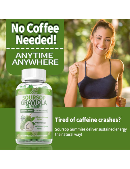 Gomitas de Graviola Soursop OALSE 60 Unidades Sin Azúcar