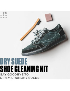 Kit de Limpieza Suede Seco Reshoevn8r - 1 Cepillo y 1 Borrador 2