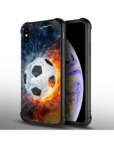 Funda DAIZAG iPhone Xr TPU Suave a Prueba de Golpes Fútbol