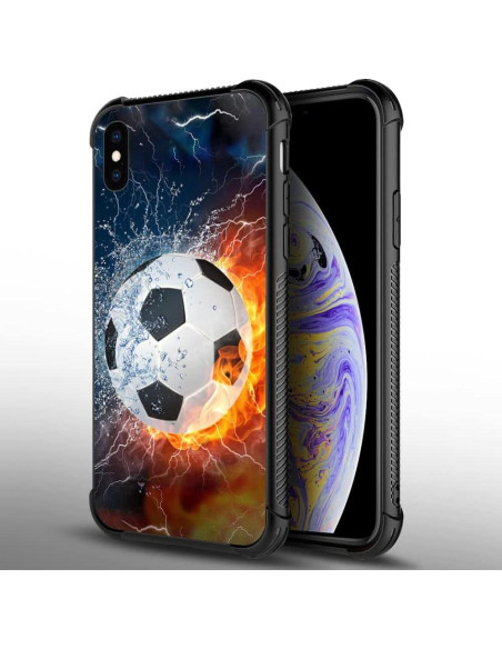 Funda DAIZAG iPhone Xr TPU Suave a Prueba de Golpes Fútbol