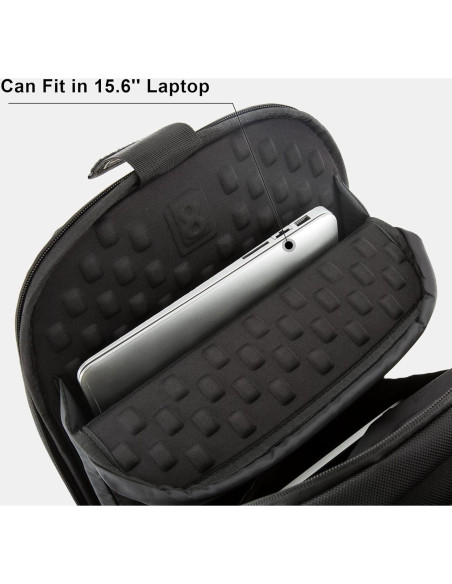 Mochila para Laptop LEVEL8 Negra 15.6" Acolchada 31L
