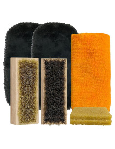 Kit de limpieza de ante 7 piezas TBTFW - Cepillos y borradores