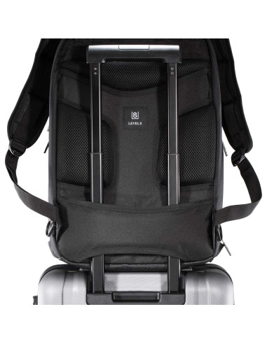Mochila para Laptop LEVEL8 Negra 15.6" Acolchada 31L