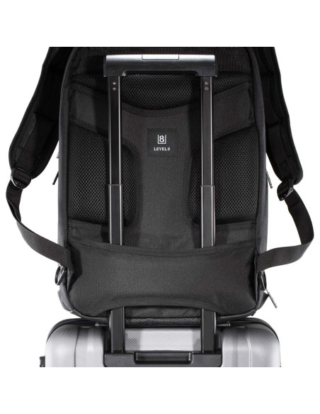 Mochila para Laptop LEVEL8 Negra 15.6" Acolchada 31L