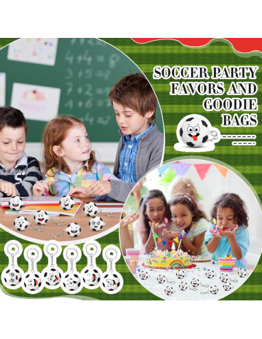 12 Llaveros Antiestrés Deportivos Fútbol Arrowbash 4 cm