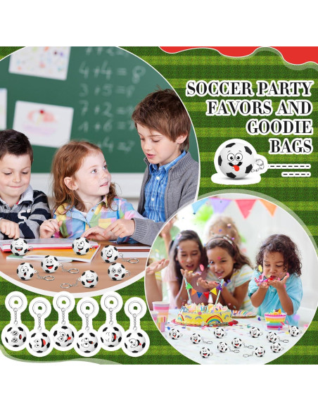 12 Llaveros Antiestrés Deportivos Fútbol Arrowbash 4 cm