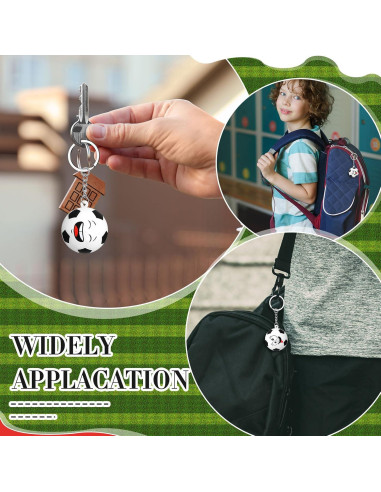 12 Llaveros Antiestrés Deportivos Fútbol Arrowbash 4 cm