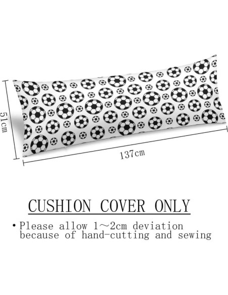 Funda de Almohada de Cuerpo TOKILIAR 51x137 cm Fútbol Decorativa