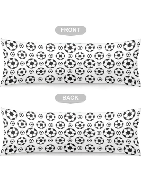 Funda de Almohada de Cuerpo TOKILIAR 51x137 cm Fútbol Decorativa
