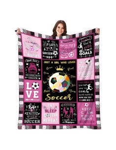 Manta de Fútbol Franela Harecto 127x102cm Suave y Cálida