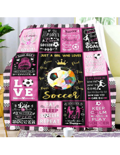 Manta de Fútbol Franela Harecto 127x102cm Suave y Cálida 2