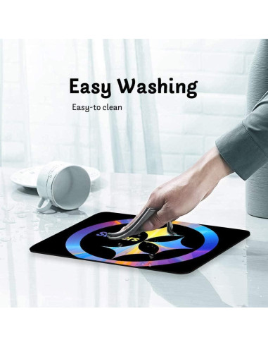 Alfombrilla de Ratón Mialtry DE01-17 Colorida Antideslizante