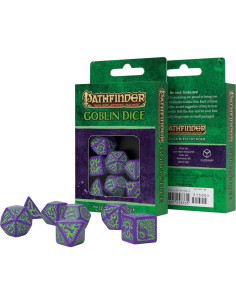 Dados Poliedricos Goblin Q-Workshop Pathfinder 7 Piezas 2