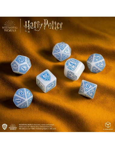 Juego de Dados Modernos Gryffindor Q WORKSHOP - 7 Piezas