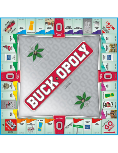 Juego de Mesa Buckpoly Ohio State - Monopoly Temático 39x27cm