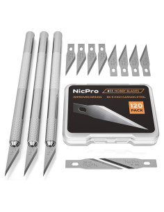 Juego de Cuchillos de Hobby Nicpro 123 PCS con Cuchillas SK-5