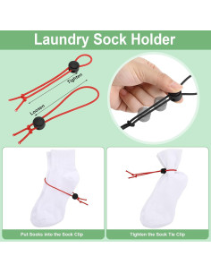 50 Clips para Calcetines Wowangce - Organizador de Lavandería 2