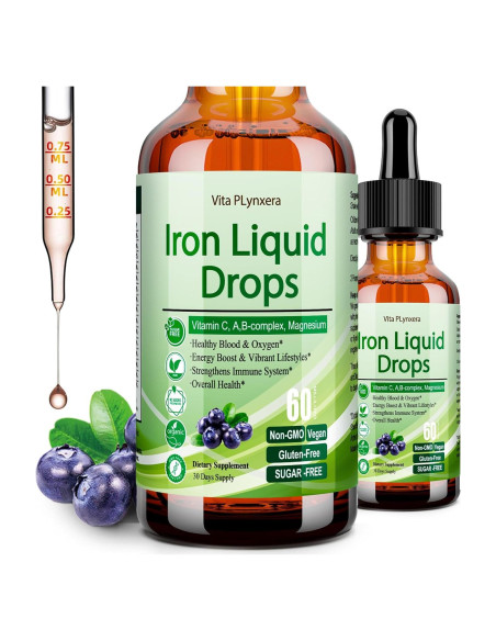 Suplemento de Hierro Líquido Vita Plynxera 60 ml con Multivitamínico