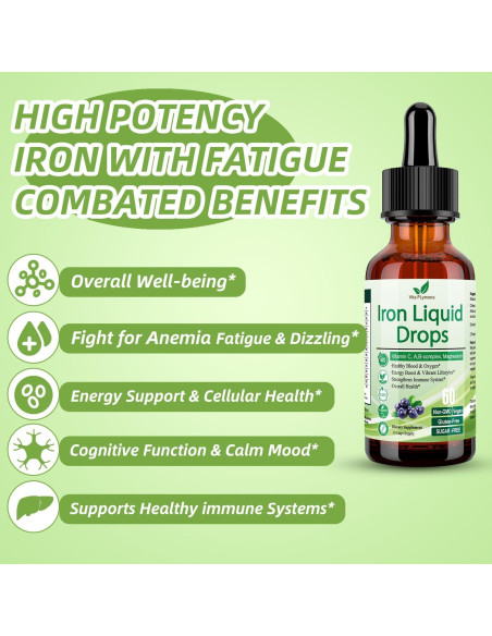 Suplemento de Hierro Líquido Vita Plynxera 60 ml con Multivitamínico