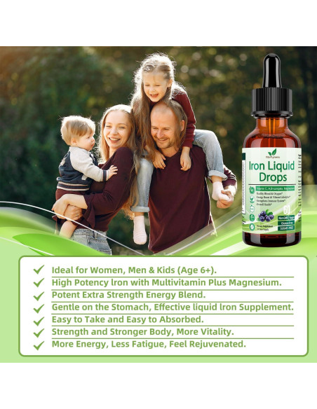 Suplemento de Hierro Líquido Vita Plynxera 60 ml con Multivitamínico