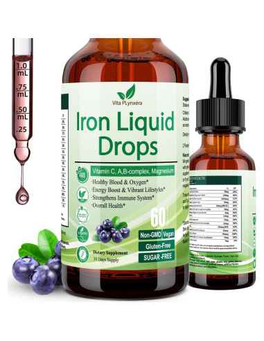 Suplemento de Hierro Líquido Vita Plynxera 60 ml con Multivitamínico