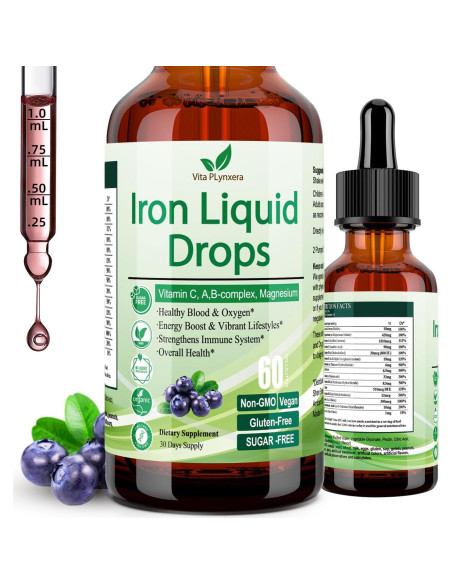 Suplemento de Hierro Líquido Vita Plynxera 60 ml con Multivitamínico