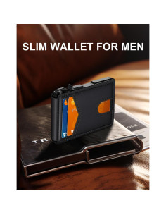 Billetera Minimalista ZALVEX con Bloqueo RFID y Clip Dinero 2