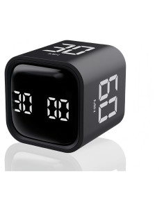 Temporizador Pomodoro Digital Teknoluzor Cubo Recargable Negro