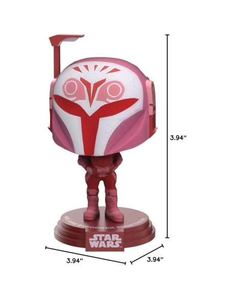 Funko Pop! Bo-Katan Kryze Star Wars San Valentín 10 cm