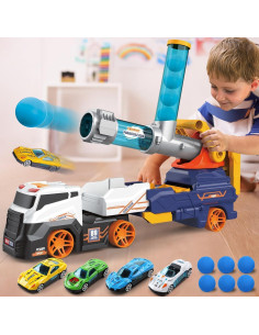 Camión de Juguete Dwi Dowellin 71 cm con Coches y Pelotas 2