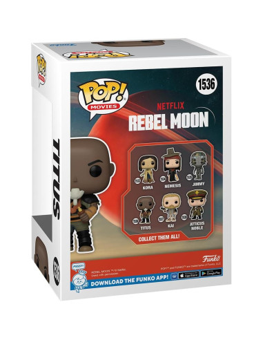 Funko POP! Rebel Moon - Figura de Vinilo Titus 9.5 cm