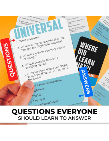 Juego de Cartas Trivia QUOKKA - 2000 Preguntas en 4 Temas