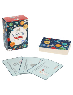 Tarjetas de Trivia Espacial Petit Collage - 50 Preguntas para Niños