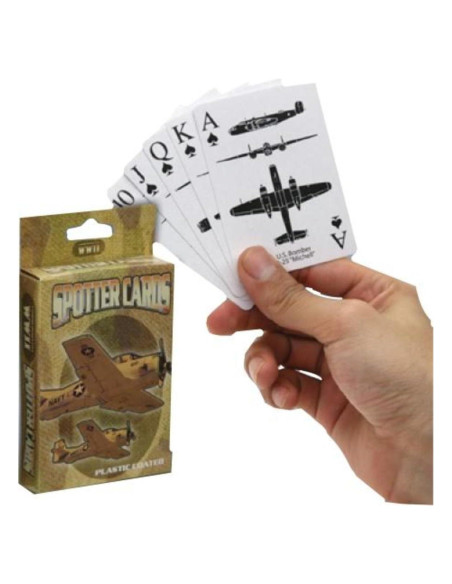 Cartas de Juego Rothco WWII Spotter - Diseño Duradero
