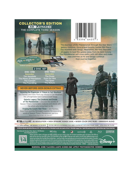 El Mandaloriano: Temporada 3 Blu-ray 4K - Sony Pictures
