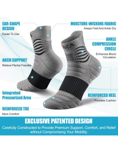 Calcetines de Compresión Médica NEENCA para Alivio del Dolor 20-30 mmHg 2