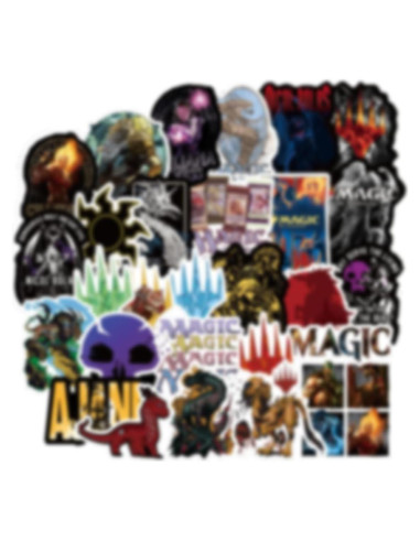 Pegatinas Magic: The Gathering - 50 Piezas Vinilo PVC