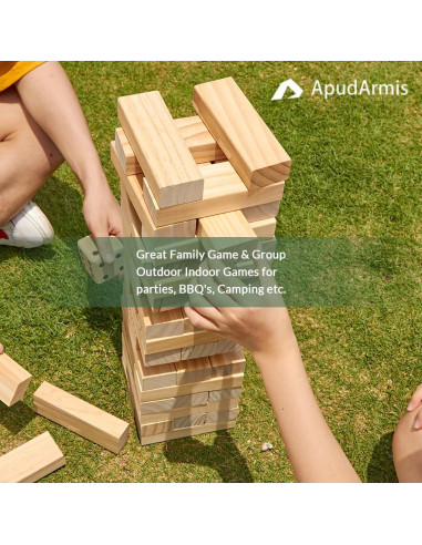 Juego de Torre de Madera ApudArmis 54 Piezas 3.2FT