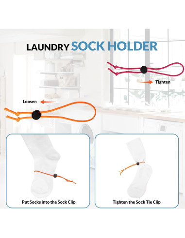 Clip de Calcetín Awsxuoor - Soporte Lavandería 20 Piezas