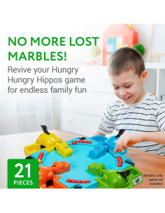 Canicas de Reemplazo Impresa para Hippos Hambrientos - 21 Piezas 2