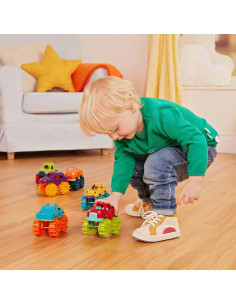 Battat Mini Camiones Monstruo de Juguete - Paquete de 6 - 2 Años+ 2