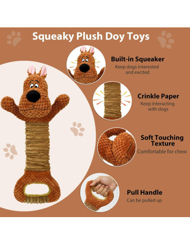 Juguete Interactivo para Perros Homounter 45.7x24.1cm Squeaker