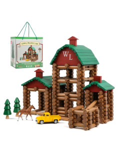 Wondertoys Conjunto de Troncos de Madera 330 Piezas 3+