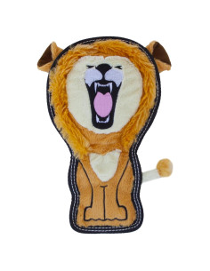 Juguete de perro de peluche Outward Hound Tough Seamz León Mediano