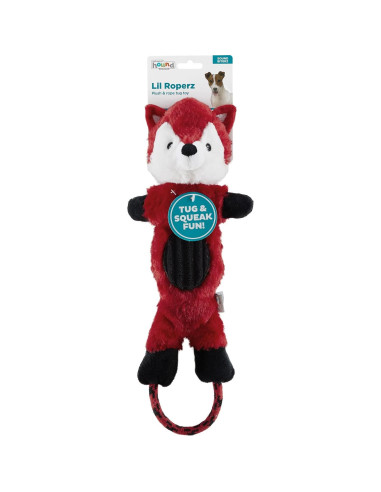 Juguete de Perro de Peluche Charming Pet Lil Roperz Zorro 14cm